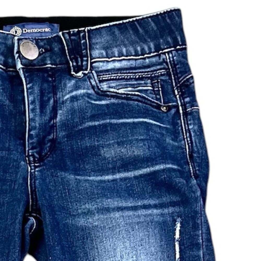 Democracy Ab Solution Distressed Smoothing Skinny Jeans - Picture 7 of 8